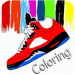 Basketball Shoes Coloring Book на телефон — скачать мод: Яркая раскраска баскетбольных кроссовок