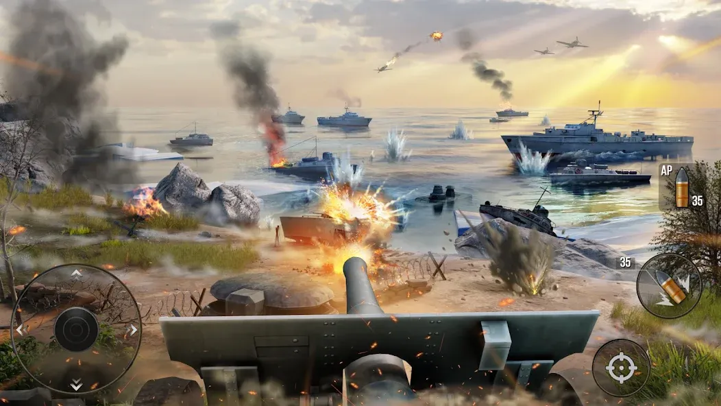 Скачать World of Artillery: Cannon War бесплатно — Безлимитные деньги и усиленная артиллерия — скриншот 2