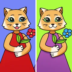 Find Differences: Cute Cats бесплатно на Андроид — мод: Безлимитные подсказки и открыты все уровни