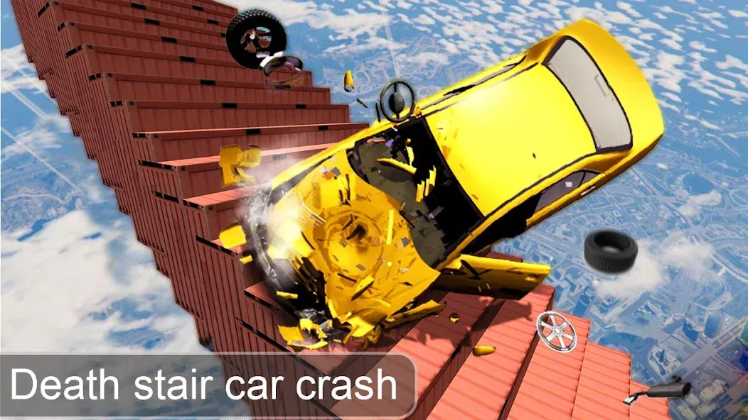 Beam Drive Crash Death Stair C MOD APK скачать на Андроид — Разблокированы все уровни и машины — скриншот 1 Beam Drive Crash Death Stair C MOD APK скачать на Андроид — Разблокированы все уровни и машины — скриншот 1