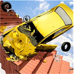 Beam Drive Crash Death Stair C MOD APK скачать на Андроид — Разблокированы все уровни и машины