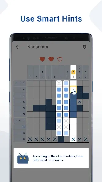 Nonogram - Fun Logic Puzzle (Мод: Без рекламы и все уровни открыты) — скачать на Андроид — скриншот 4 Nonogram - Fun Logic Puzzle (Мод: Без рекламы и все уровни открыты) — скачать на Андроид — скриншот 4