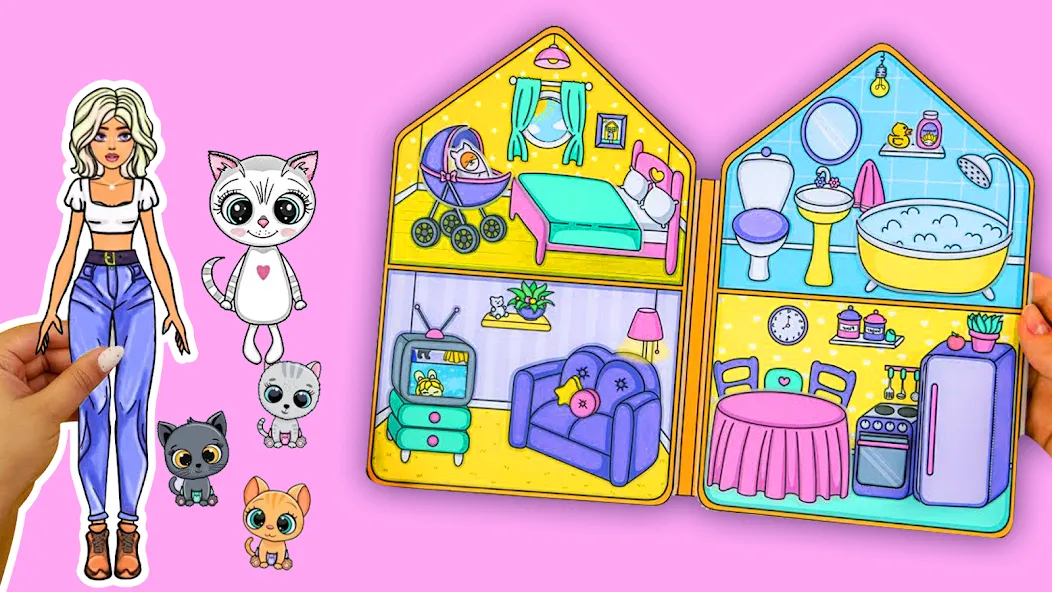 Doll Dress Up Makeup Girl Game взлом APK — Все наряды и макияж открыты — скриншот 1