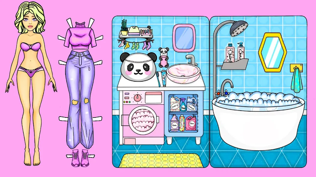 Doll Dress Up Makeup Girl Game взлом APK — Все наряды и макияж открыты — скриншот 2