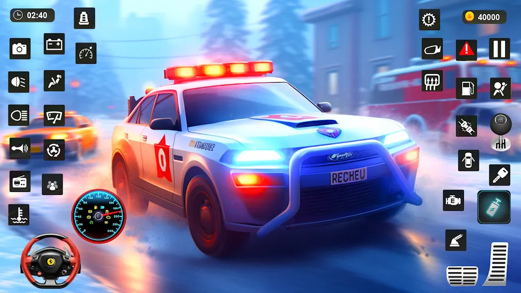 Скачать взлом Police Car Kids Driving Game — Новые полицейские машины и задания — скриншот 1