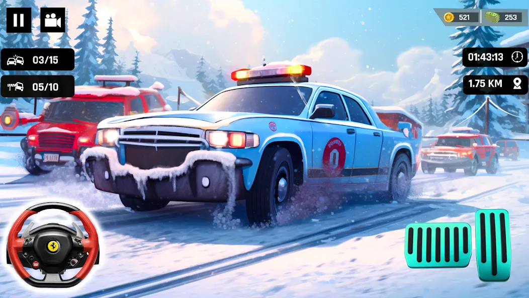 Скачать взлом Police Car Kids Driving Game — Новые полицейские машины и задания — скриншот 3