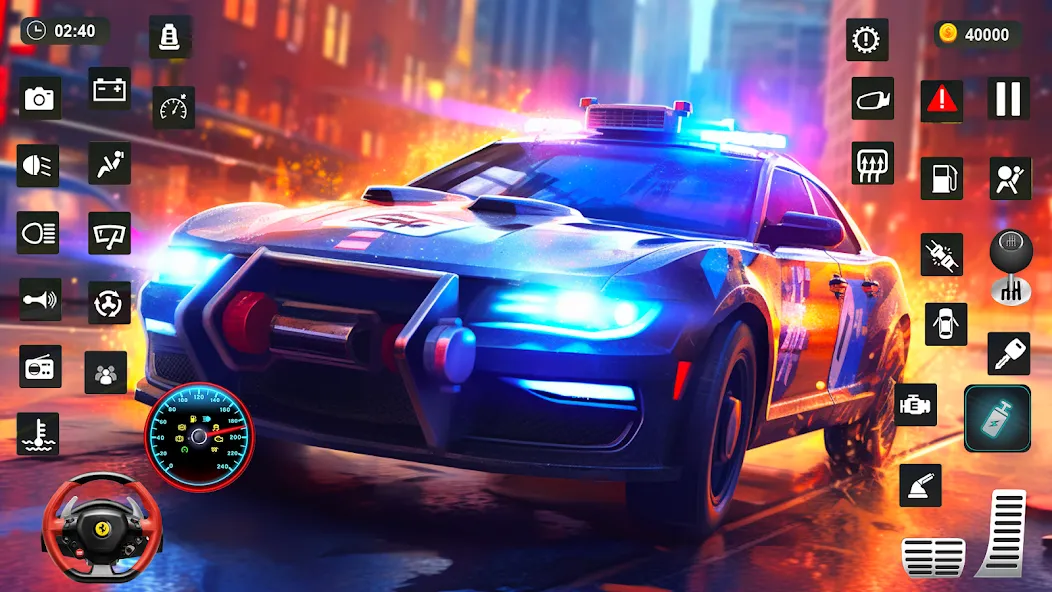Скачать взлом Police Car Kids Driving Game — Новые полицейские машины и задания — скриншот 4