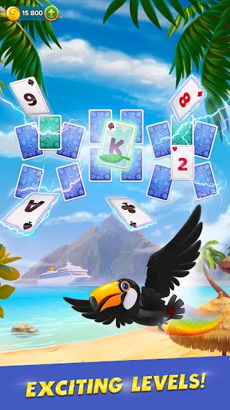 Solitaire Cruise: Card Games MOD APK скачать на Андроид — Безлимитные монеты и жизни — скриншот 4