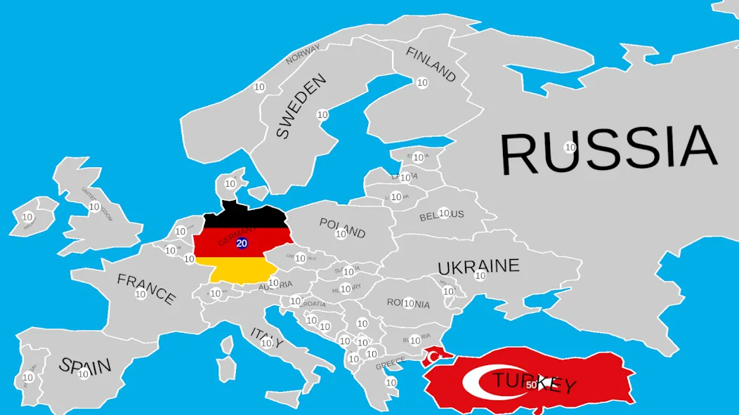 Country War (Мод: Много денег и ресурсов) — скачать на Андроид — скриншот 4 Country War (Мод: Много денег и ресурсов) — скачать на Андроид — скриншот 4