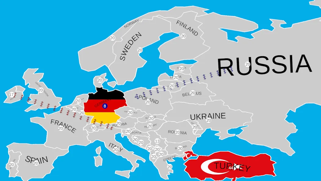 Country War (Мод: Много денег и ресурсов) — скачать на Андроид — скриншот 5 Country War (Мод: Много денег и ресурсов) — скачать на Андроид — скриншот 5