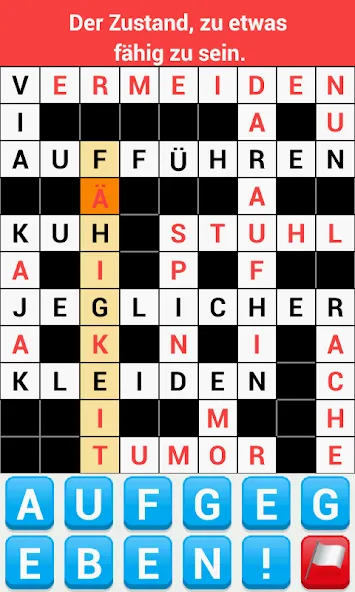 Скачать Kreuzworträtsel Deutsch последней версии — Безлимитные подсказки и открыты все уровни — скриншот 2