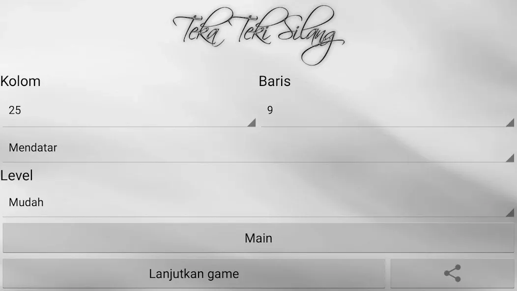 Мод Teka Teki Silang — Подсказки и все уровни открыты, скачать APK — скриншот 4