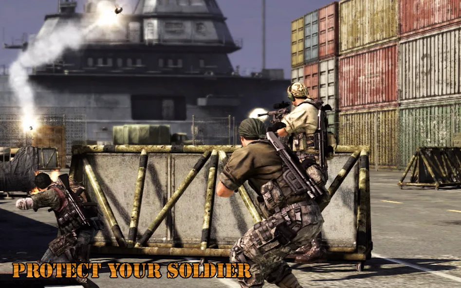 Call of Modern Army Combat взломанный APK — Безлимитные деньги и оружие — скриншот 3