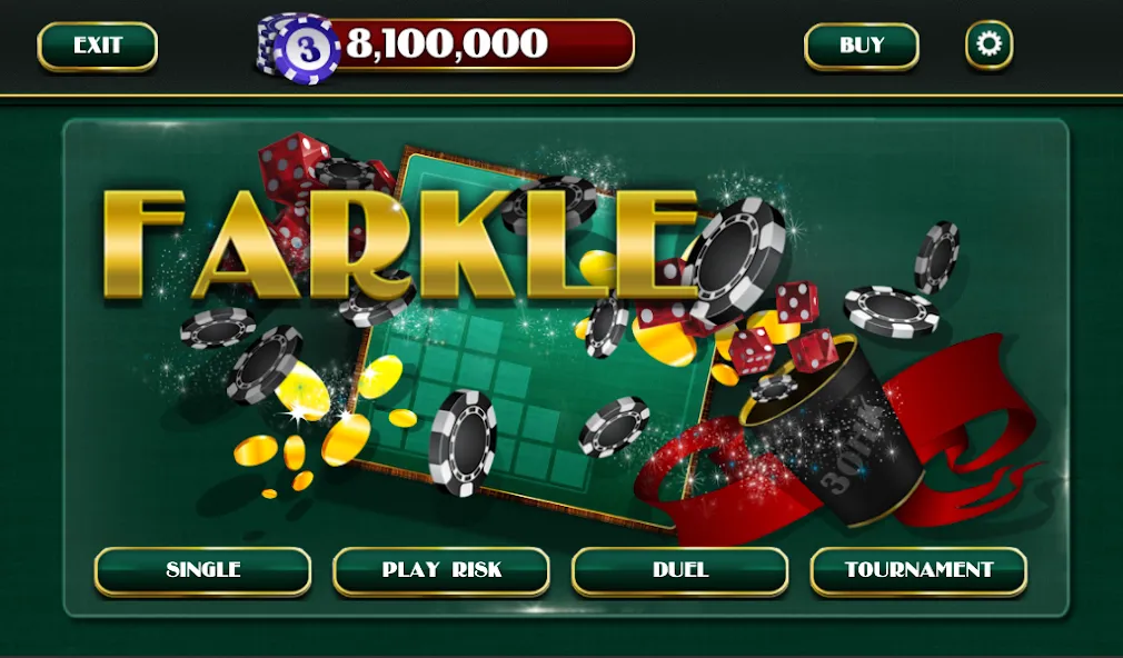 Farkle взломанный APK — Безлимитные монеты и удача — скриншот 1