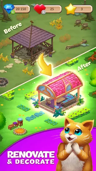Tile Yard: Matching Game — взломанная версия, Безлимитные монеты и все уровни открыты — скриншот 5 Tile Yard: Matching Game — взломанная версия, Безлимитные монеты и все уровни открыты — скриншот 5