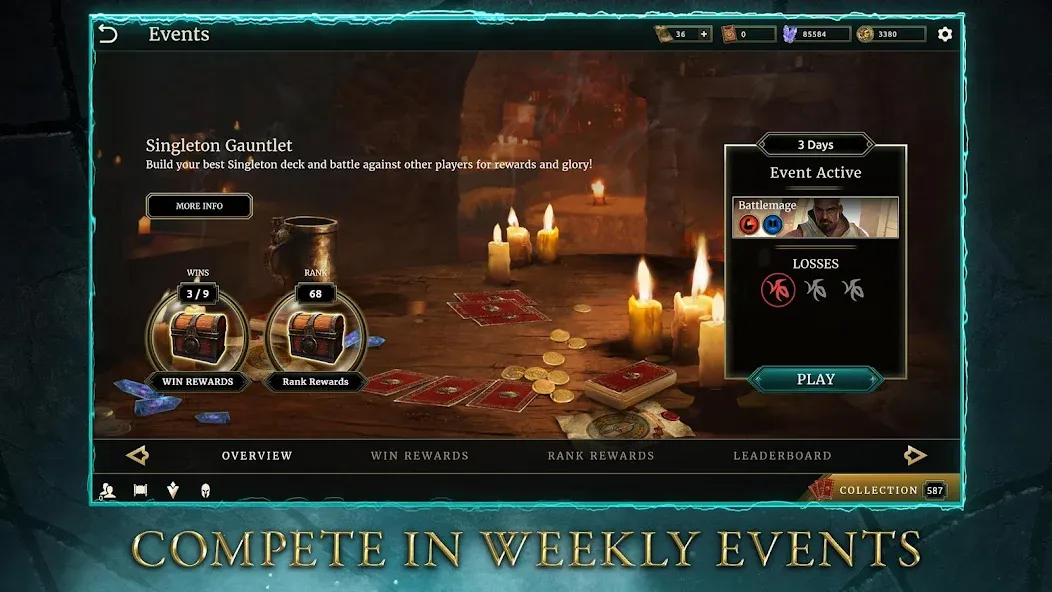 Скачать The Elder Scrolls: Legends — Безлимитные деньги и открыты все карты — скриншот 2