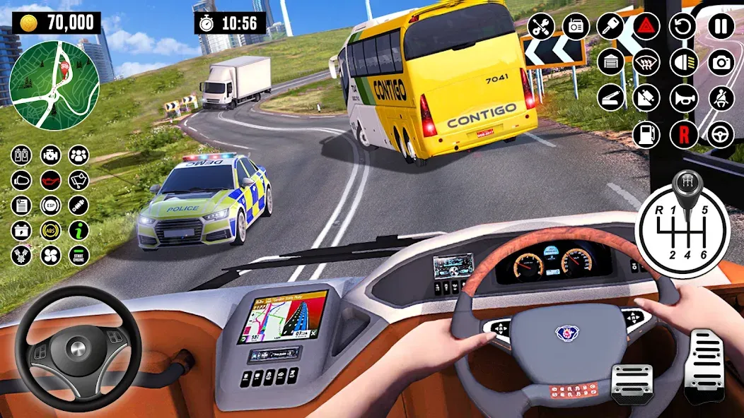 Bus Driving School : Bus Games бесплатно на Андроид — мод: Безлимитные деньги и открыты все уровни — скриншот 4 Bus Driving School : Bus Games бесплатно на Андроид — мод: Безлимитные деньги и открыты все уровни — скриншот 4