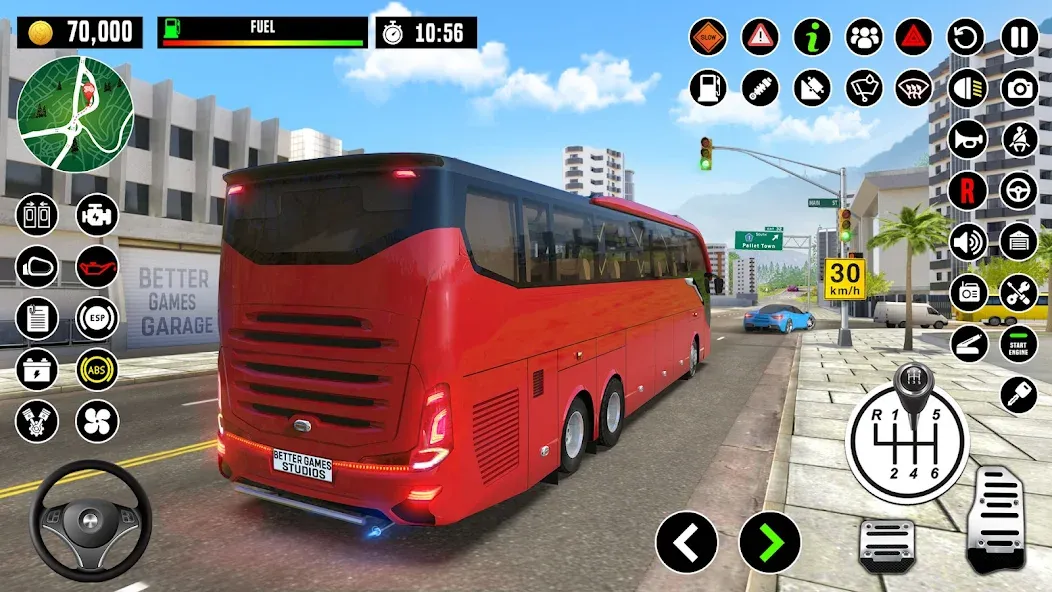 Bus Driving School : Bus Games бесплатно на Андроид — мод: Безлимитные деньги и открыты все уровни — скриншот 5 Bus Driving School : Bus Games бесплатно на Андроид — мод: Безлимитные деньги и открыты все уровни — скриншот 5