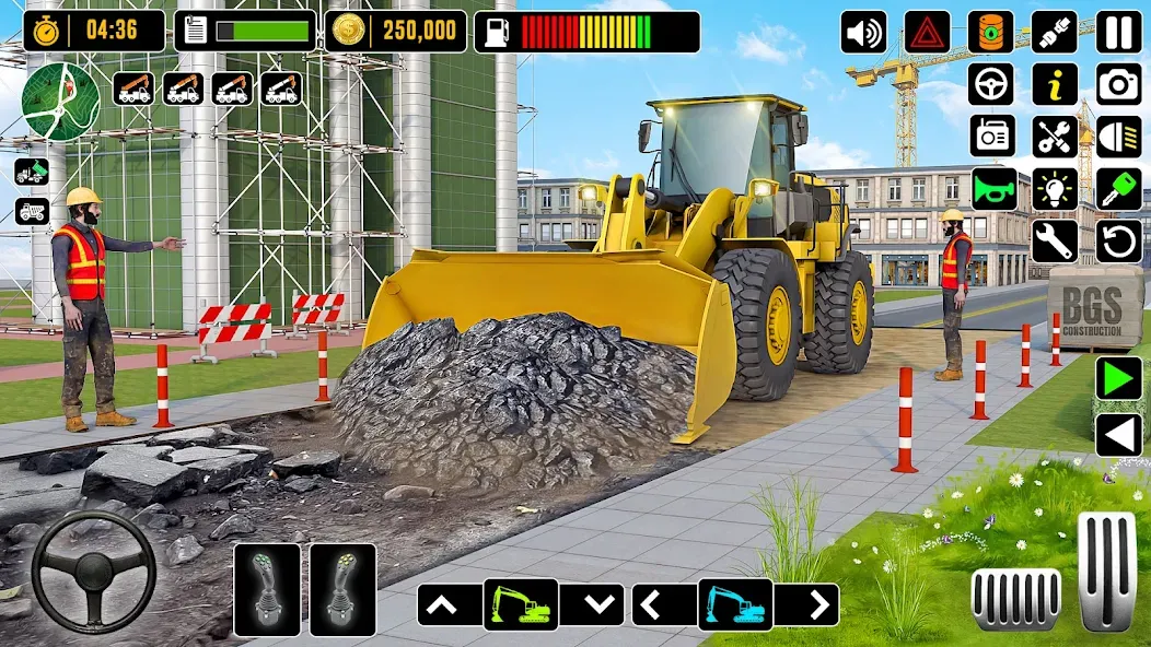 City Road Construction Games — Строительство дорог без ограничений, скачать мод APK — скриншот 2