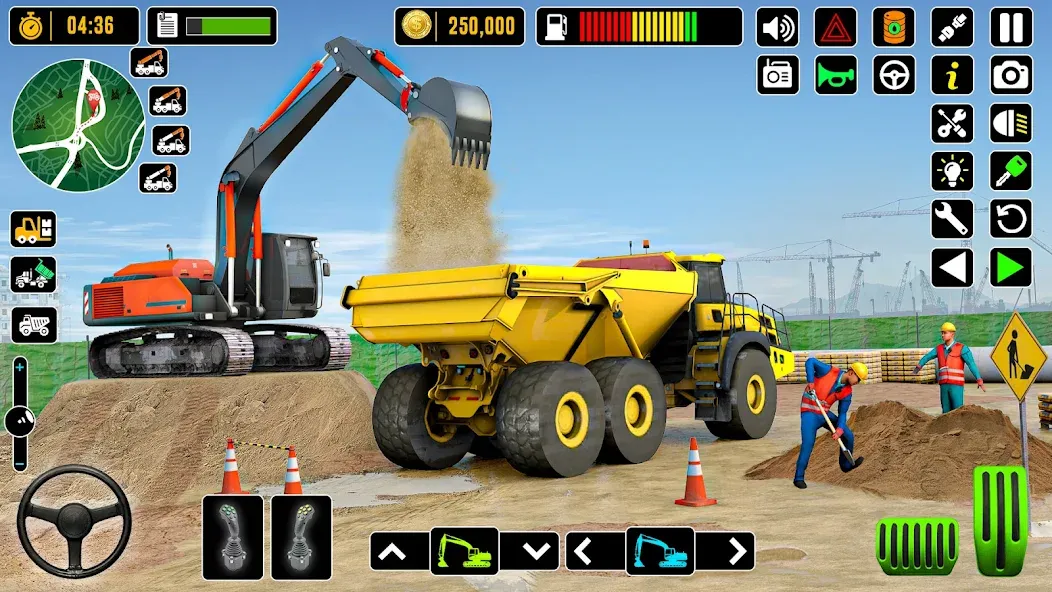 City Road Construction Games — Строительство дорог без ограничений, скачать мод APK — скриншот 3