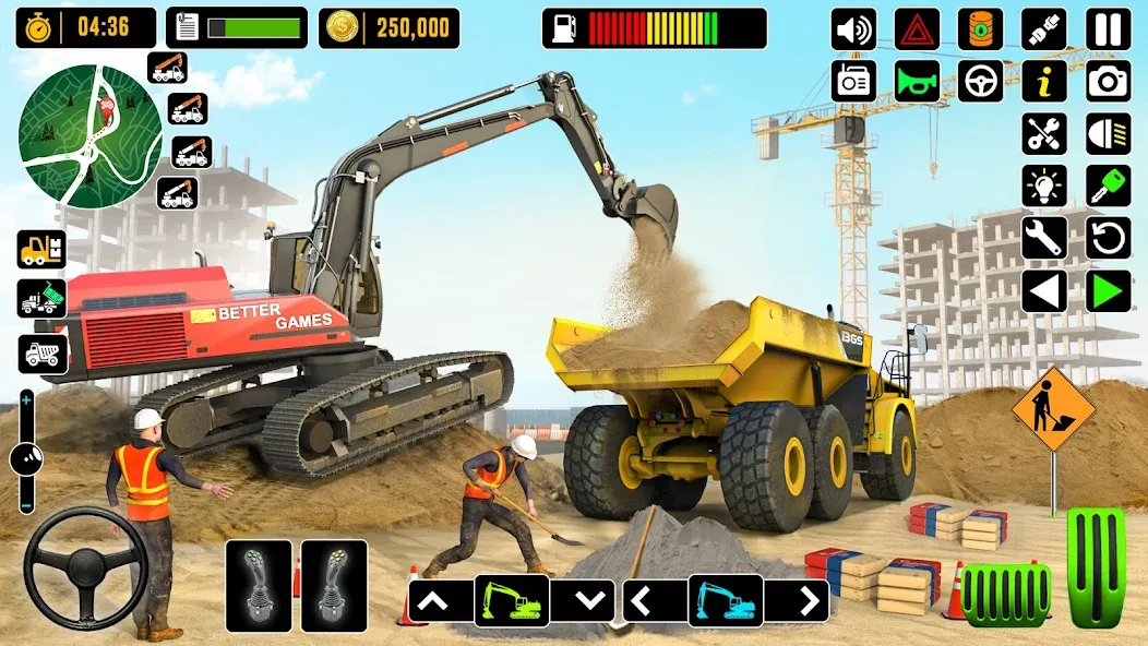 City Road Construction Games — Строительство дорог без ограничений, скачать мод APK — скриншот 5