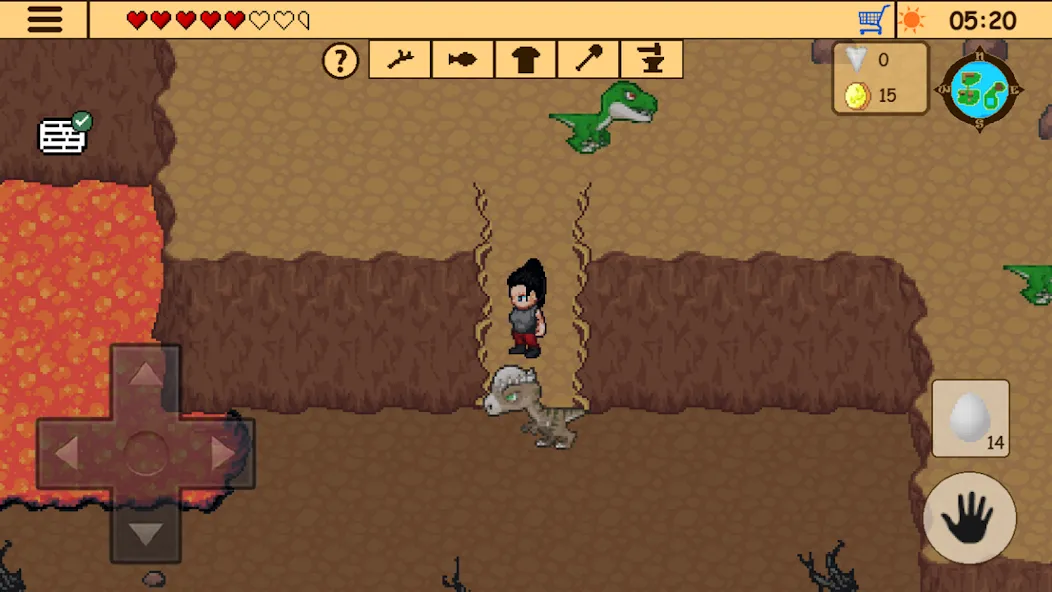 Survival RPG 3:Lost in time 2D на телефон — скачать мод: Безлимитные ресурсы и здоровье — скриншот 1 Survival RPG 3:Lost in time 2D на телефон — скачать мод: Безлимитные ресурсы и здоровье — скриншот 1