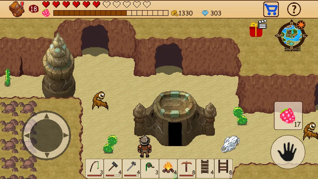 Survival RPG: Open World Pixel MOD APK скачать на Андроид — Безлимитные ресурсы и здоровье — скриншот 2 Survival RPG: Open World Pixel MOD APK скачать на Андроид — Безлимитные ресурсы и здоровье — скриншот 2
