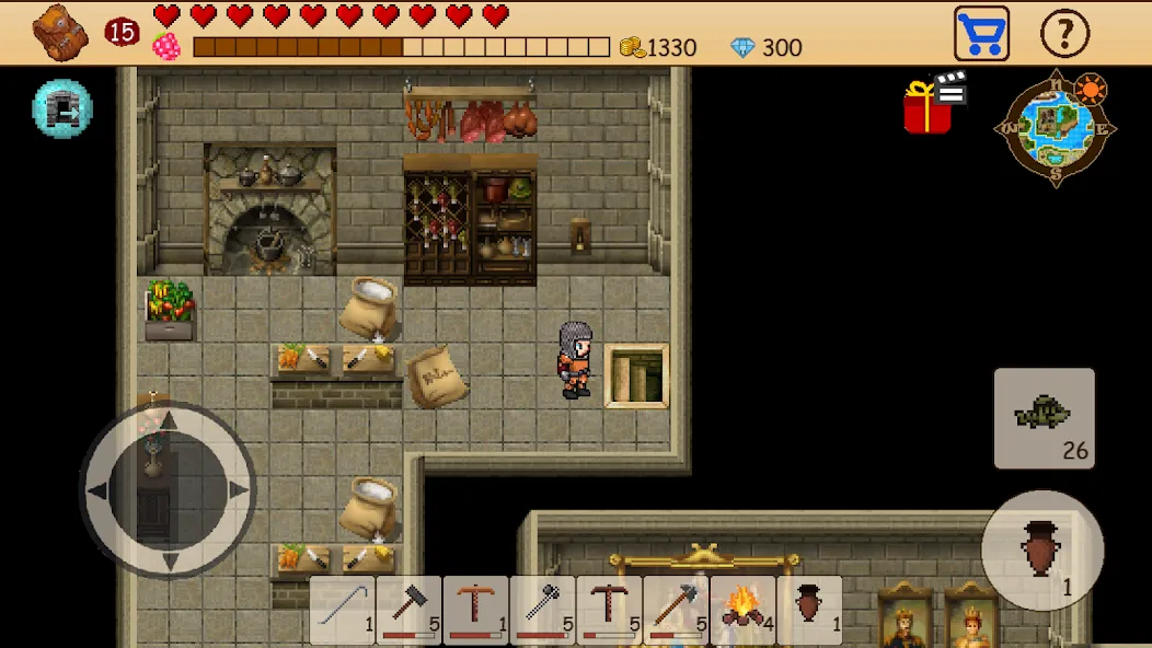 Survival RPG: Open World Pixel MOD APK скачать на Андроид — Безлимитные ресурсы и здоровье — скриншот 4 Survival RPG: Open World Pixel MOD APK скачать на Андроид — Безлимитные ресурсы и здоровье — скриншот 4
