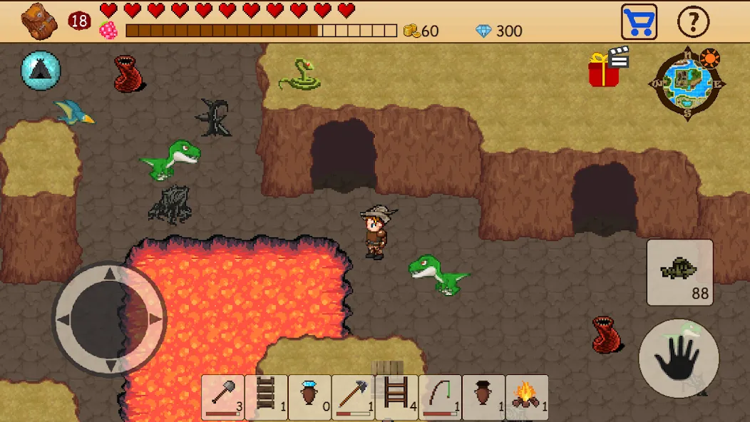 Survival RPG: Open World Pixel MOD APK скачать на Андроид — Безлимитные ресурсы и здоровье — скриншот 5 Survival RPG: Open World Pixel MOD APK скачать на Андроид — Безлимитные ресурсы и здоровье — скриншот 5