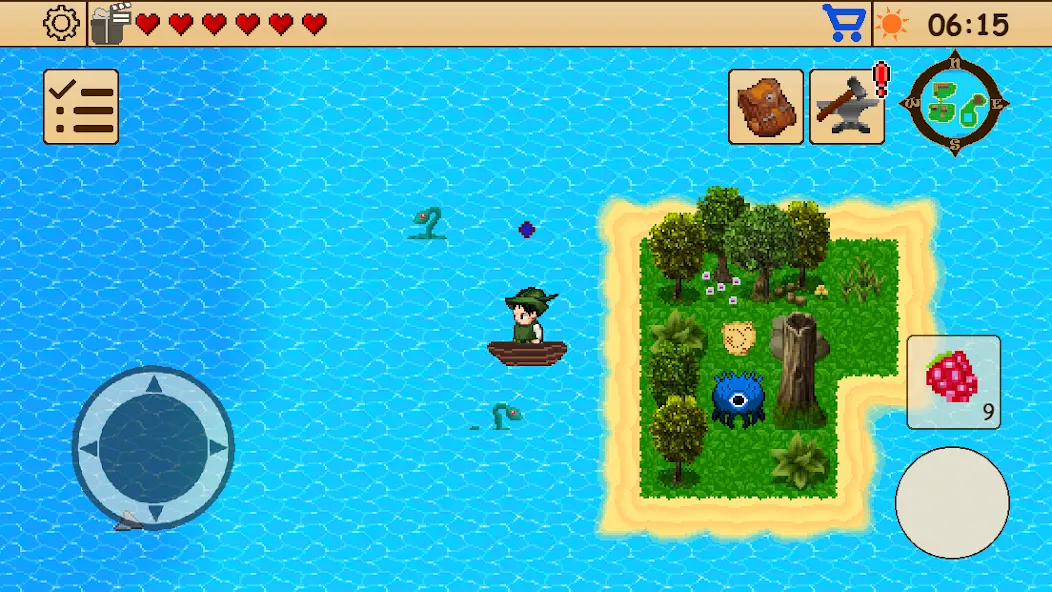 Скачать Survival RPG 1: Island Escape на Андроид с модом — Безлимитные ресурсы и здоровье — скриншот 1