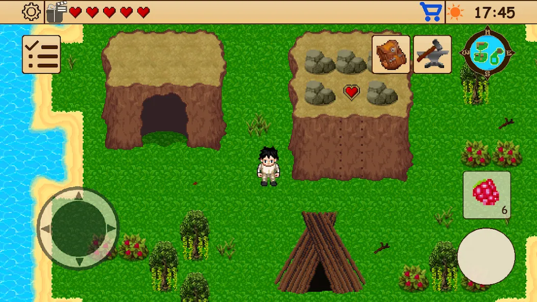 Скачать Survival RPG 1: Island Escape на Андроид с модом — Безлимитные ресурсы и здоровье — скриншот 3