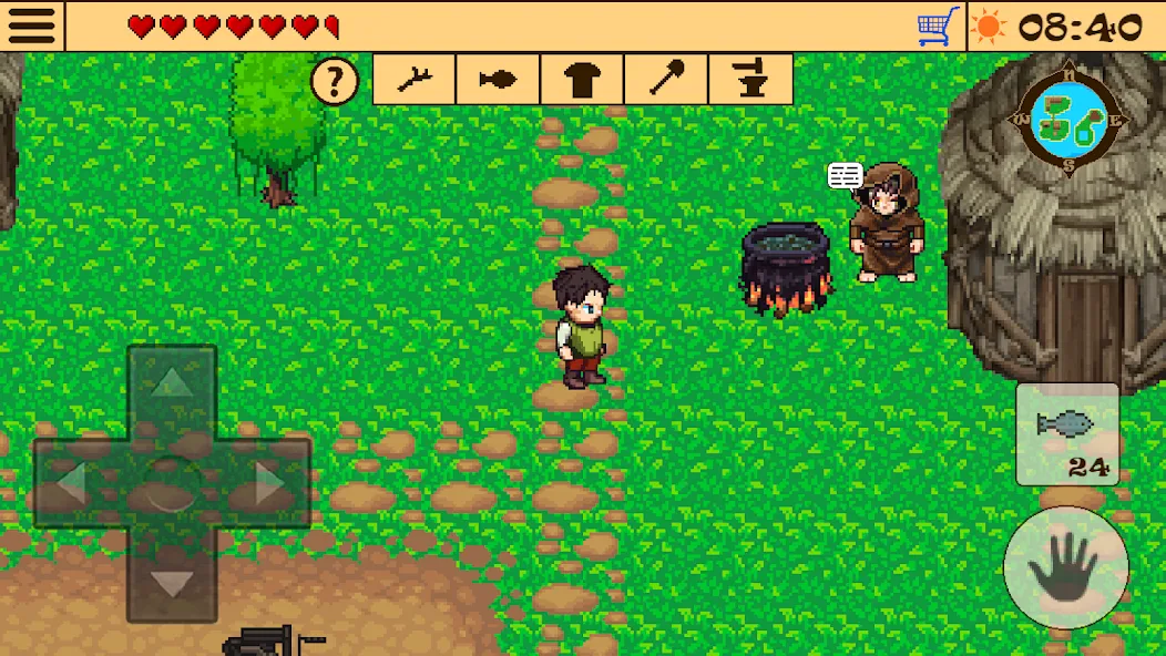 Survival RPG 2:Temple Ruins 2D взлом на Андроид — Безлимитные ресурсы и здоровье — скриншот 2