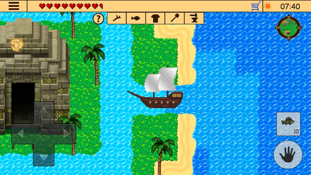 Survival RPG 2:Temple Ruins 2D взлом на Андроид — Безлимитные ресурсы и здоровье — скриншот 3