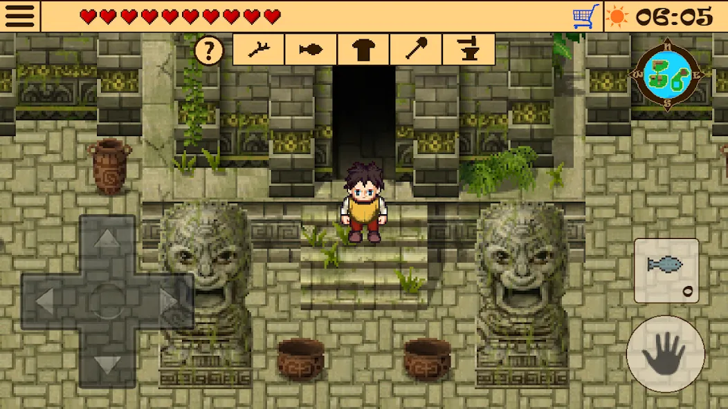 Survival RPG 2:Temple Ruins 2D взлом на Андроид — Безлимитные ресурсы и здоровье — скриншот 4