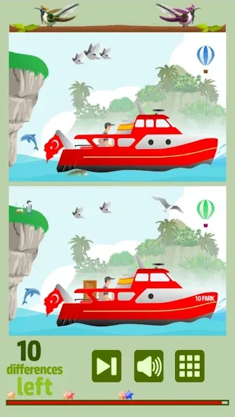 Find 10 Differences — последняя версия с модом (Подсказки без ограничений и все уровни открыты) — скриншот 3 Find 10 Differences — последняя версия с модом (Подсказки без ограничений и все уровни открыты) — скриншот 3