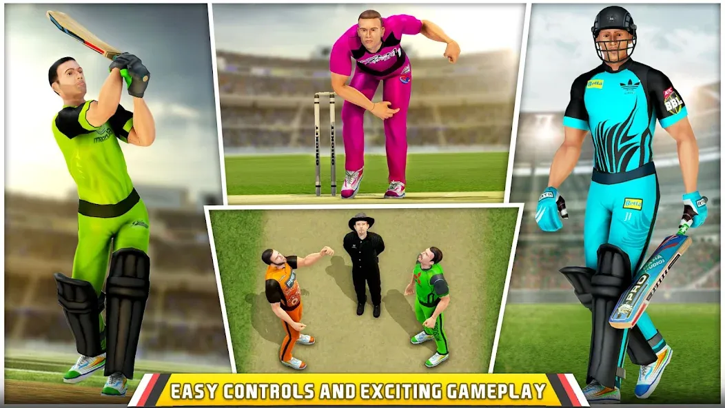 Aussie T20 Cricket Game 2023 — Безлимитные монеты и разблокированы команды, скачать мод APK — скриншот 2