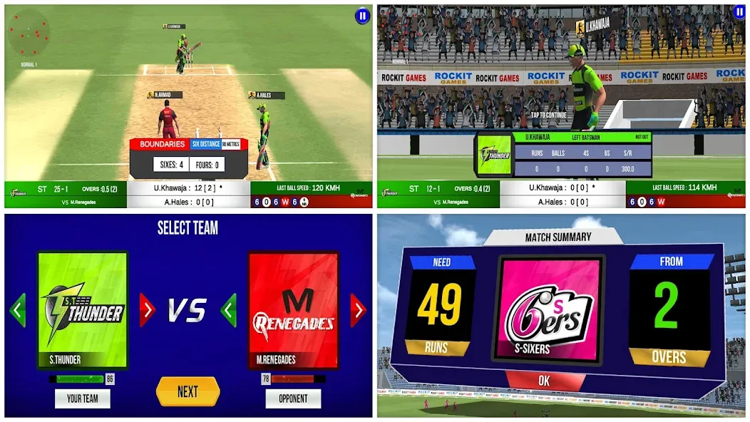 Aussie T20 Cricket Game 2023 — Безлимитные монеты и разблокированы команды, скачать мод APK — скриншот 4