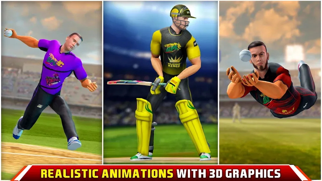 Bangladesh Cricket T20 Game — последняя версия с модом (Безлимитные деньги и все команды открыты) — скриншот 2 Bangladesh Cricket T20 Game — последняя версия с модом (Безлимитные деньги и все команды открыты) — скриншот 2