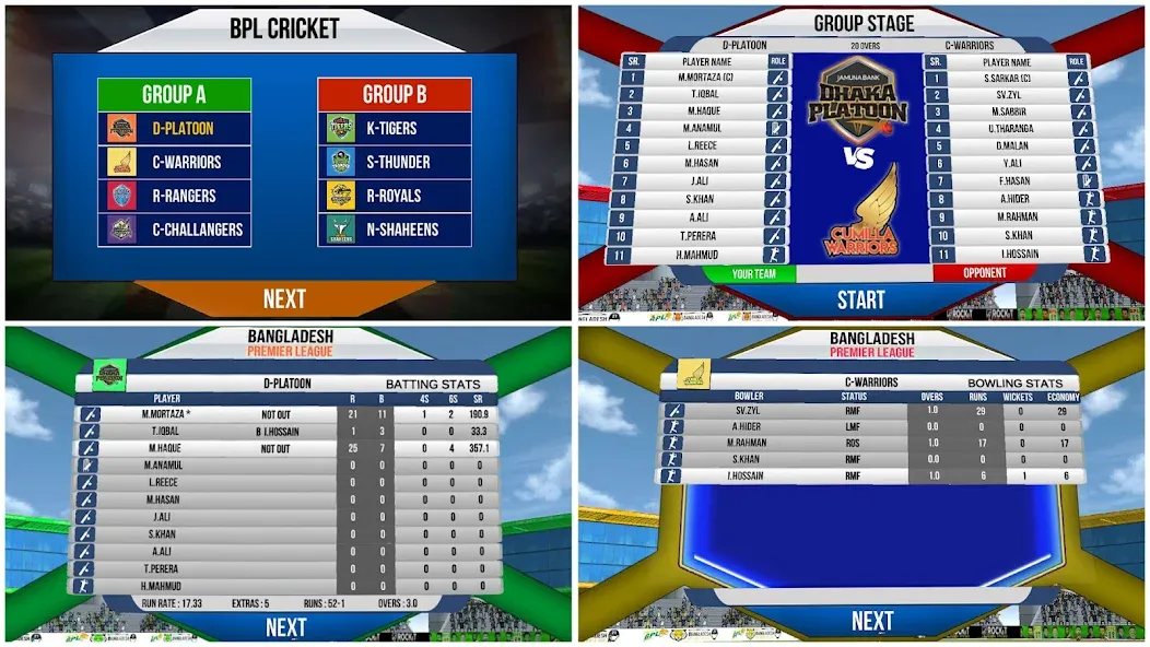 Bangladesh Cricket T20 Game — последняя версия с модом (Безлимитные деньги и все команды открыты) — скриншот 5 Bangladesh Cricket T20 Game — последняя версия с модом (Безлимитные деньги и все команды открыты) — скриншот 5