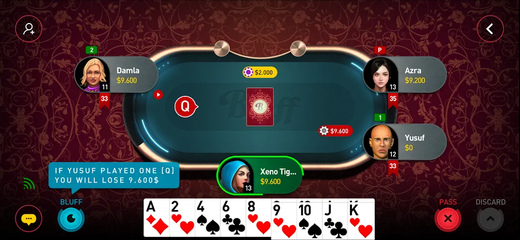 Скачать Bluff Game на Андроид с модом — Взломанные карты и безлимитные ходы — скриншот 3 Скачать Bluff Game на Андроид с модом — Взломанные карты и безлимитные ходы — скриншот 3