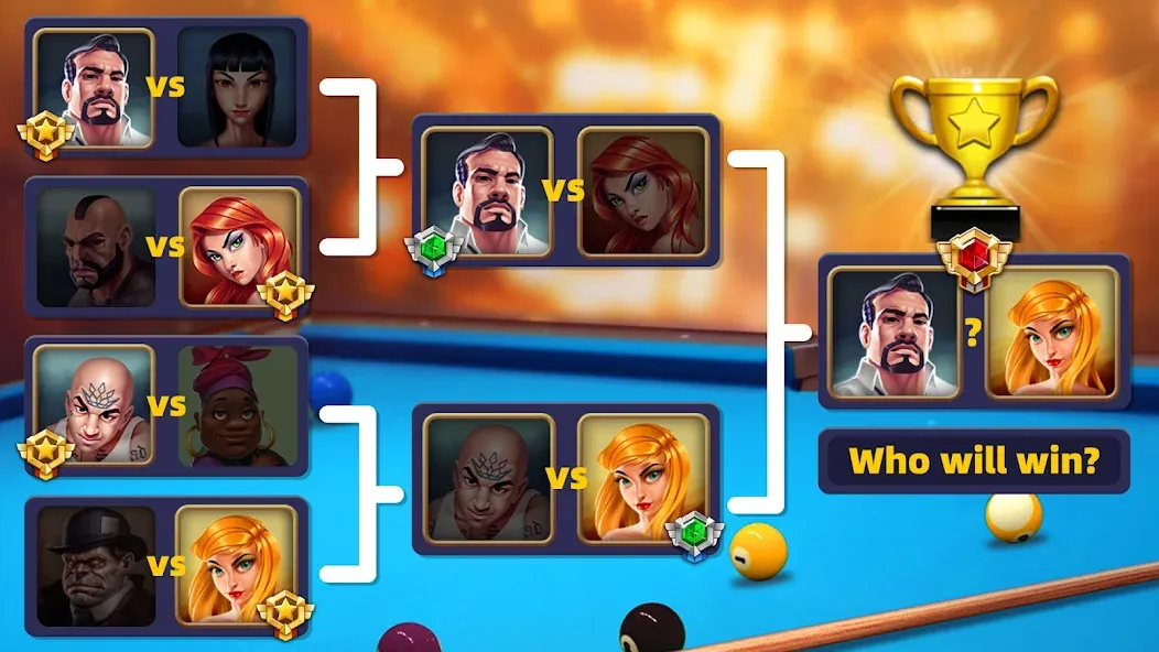 Скачать 8 Pool Clash последней версии — Безлимитные монеты и разблокированные столы — скриншот 4