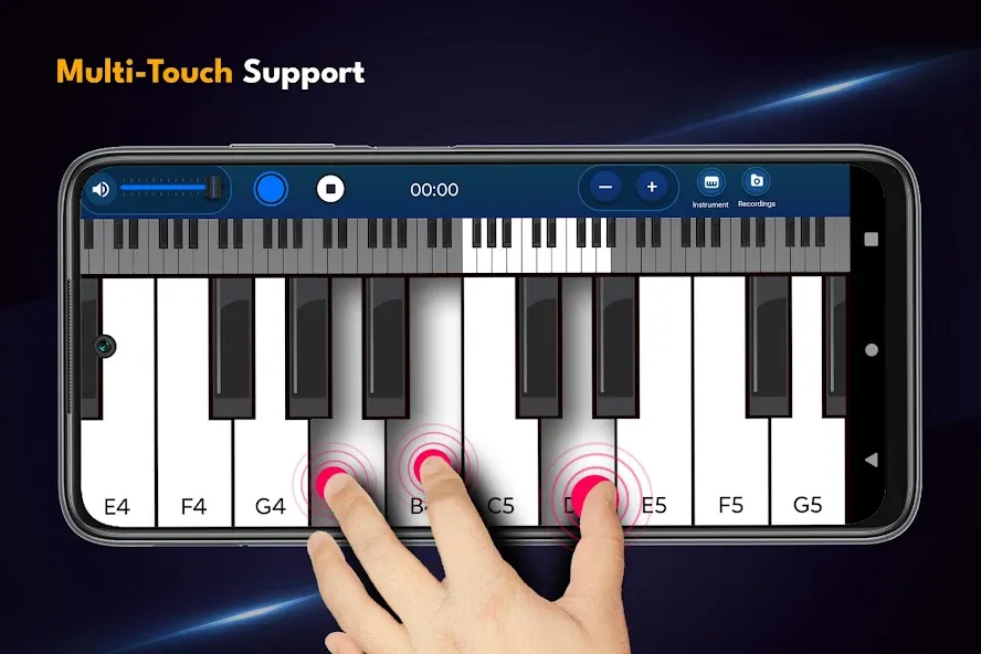 Real Piano Keyboard — Реалистичный звук и безлимитные ноты, скачать мод APK — скриншот 2 Real Piano Keyboard — Реалистичный звук и безлимитные ноты, скачать мод APK — скриншот 2