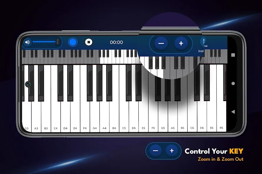Real Piano Keyboard — Реалистичный звук и безлимитные ноты, скачать мод APK — скриншот 4 Real Piano Keyboard — Реалистичный звук и безлимитные ноты, скачать мод APK — скриншот 4