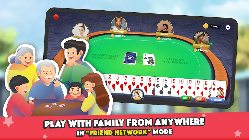 Marriage Card Game by Bhoos — взломанная версия, Безлимитные подсказки и открыты все карты — скриншот 2
