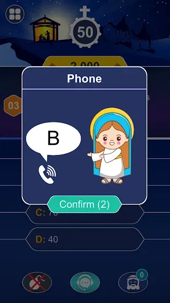 Daily Bible Trivia: Quiz Games — скачать мод: Безлимитные подсказки и очки — скриншот 5