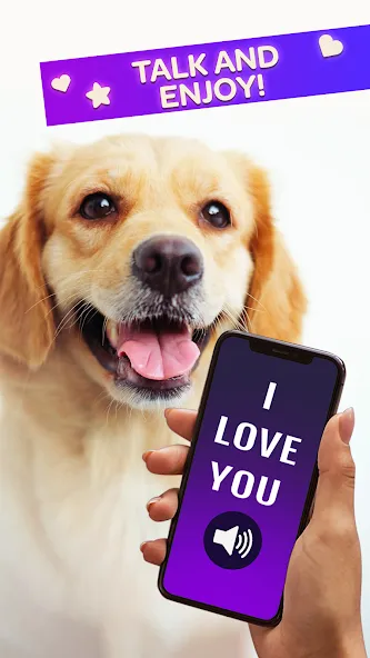 Скачать взлом Dog Translator Pet Speak Talk — Разговор с питомцем без ограничений — скриншот 3 Скачать взлом Dog Translator Pet Speak Talk — Разговор с питомцем без ограничений — скриншот 3