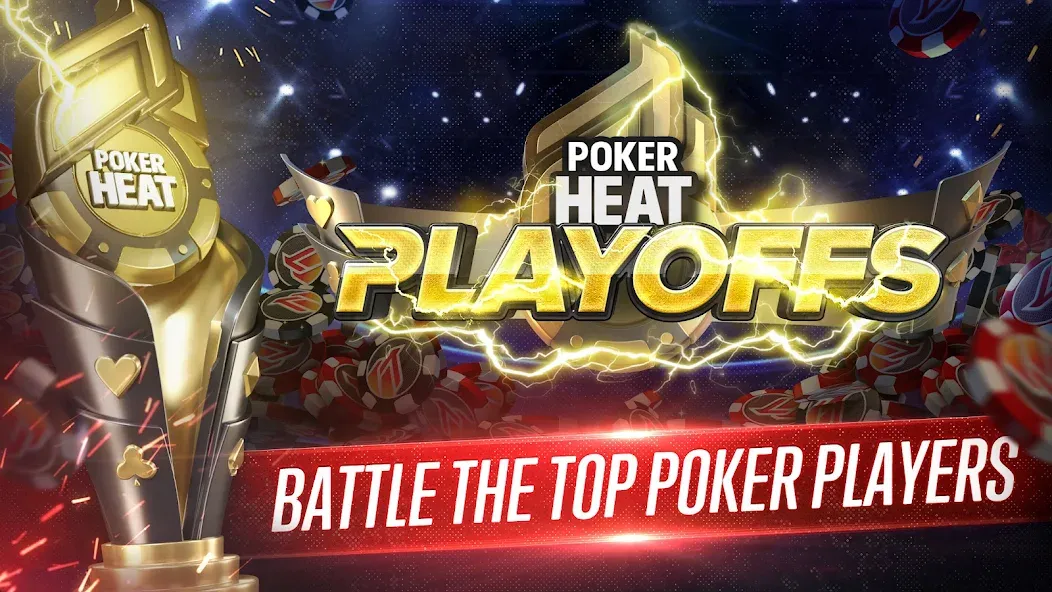 Poker Heat™ Texas Holdem Poker на телефон — скачать мод: Безлимитные фишки и все столы открыты — скриншот 3 Poker Heat™ Texas Holdem Poker на телефон — скачать мод: Безлимитные фишки и все столы открыты — скриншот 3