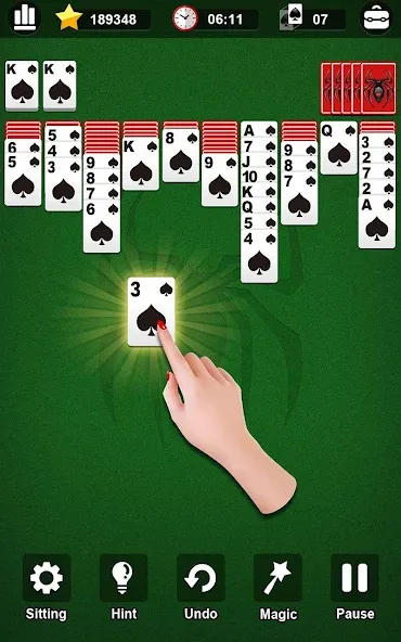 Скачать Spider Solitaire бесплатно — Безлимитные подсказки и отмены ходов — скриншот 1 Скачать Spider Solitaire бесплатно — Безлимитные подсказки и отмены ходов — скриншот 1