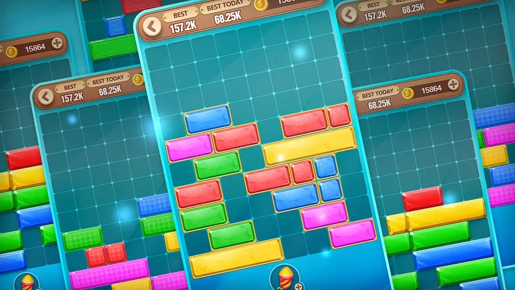 Block Crush - Puzzle Game MOD APK: Без рекламы и бесконечные подсказки — скриншот 3 Block Crush - Puzzle Game MOD APK: Без рекламы и бесконечные подсказки — скриншот 3