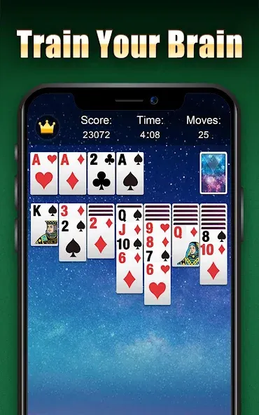 Скачать Solitaire на Андроид с модом — Подсказки без ограничений и отмена ходов — скриншот 2 Скачать Solitaire на Андроид с модом — Подсказки без ограничений и отмена ходов — скриншот 2
